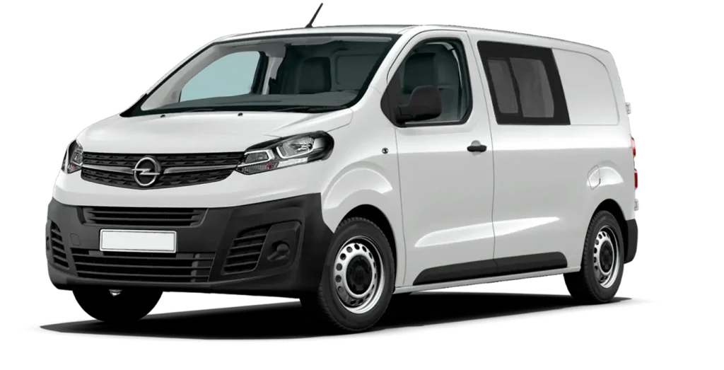 Renting Opel Vivaro Doble Cabina 6 plazas Talla M 120cv